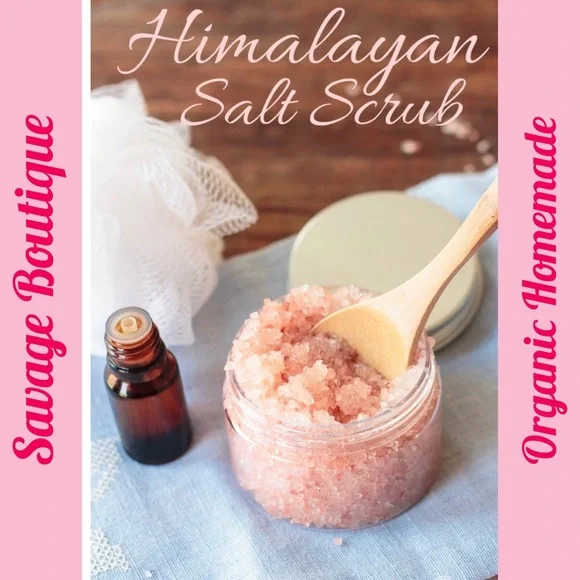 PINK HIMALAYAN SALT BODY SCRUB 4oz - Picture 1 of 2